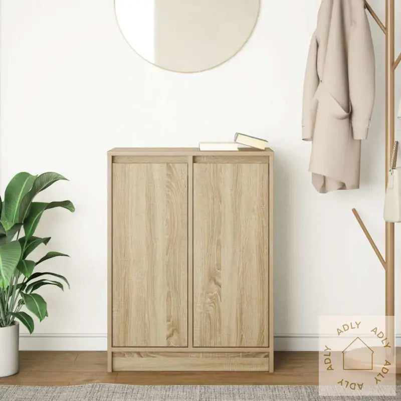 Skjenk Sonoma Eik 57X34X76 Cm Konstruert Tre