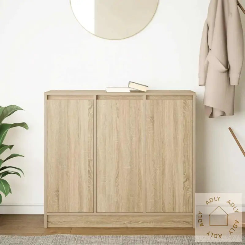 Skjenk Sonoma Eik 85X34X76 Cm Konstruert Tre