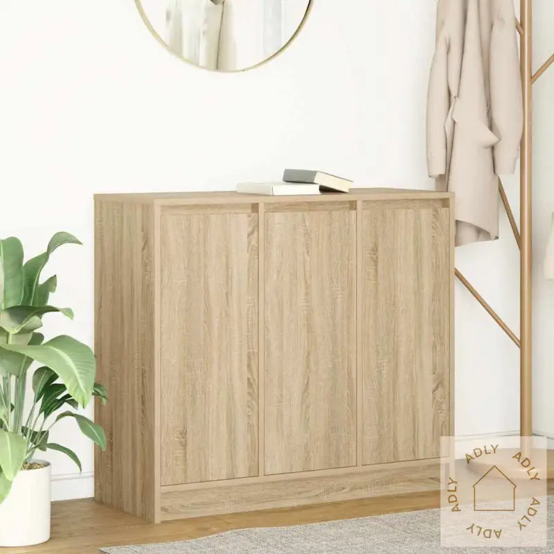 Skjenk Sonoma Eik 85X34X76 Cm Konstruert Tre
