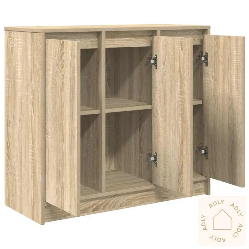 Skjenk Sonoma Eik 85X34X76 Cm Konstruert Tre