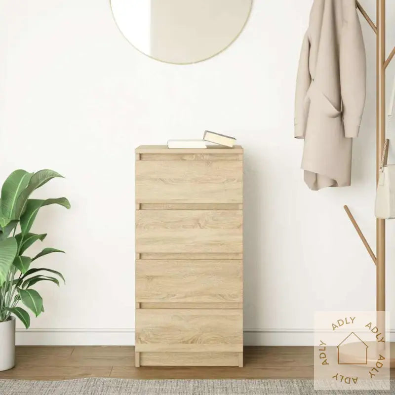 Skjenk Sonoma Eik 37,5X35X76 Cm Konstruert Tre