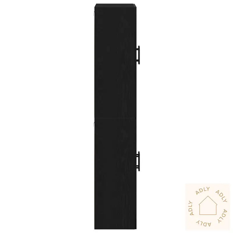 Skap, 2 Skap I Svart Eik, 69,5X34X180 Cm, Laget Av Tre