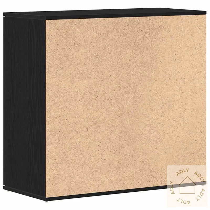 Skjenk Svart Eik 80X36X75 Cm Konstruert Tre