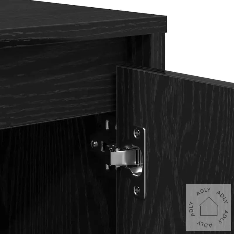 Skjenk Svart Eik 70X41X75 Cm Konstruert Tre