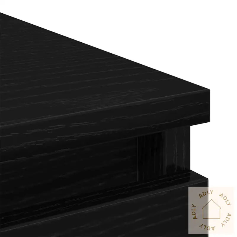 Skjenk Svart Eik 70X34X90 Cm Konstruert Tre
