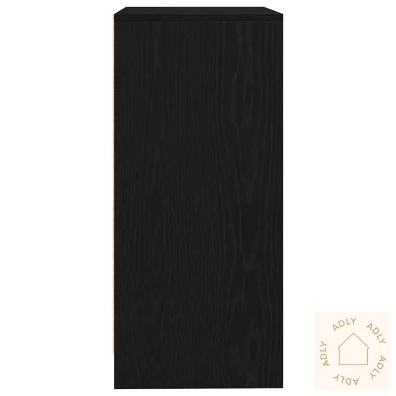 Skjenk Svart Eik 57X34X76 Cm Konstruert Tre