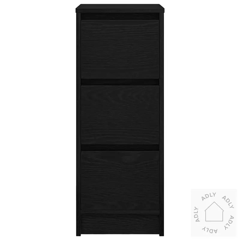 Skjenk Svart Eik 29,5X34X76 Cm Konstruert Tre