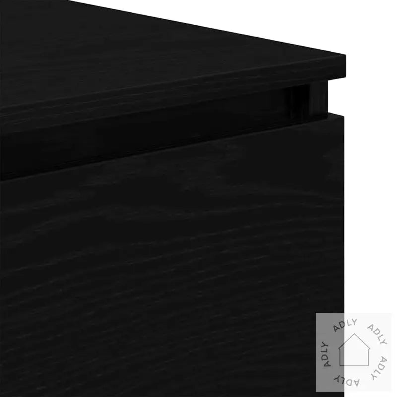 Skjenk Svart Eik 60X35X76 Cm Konstruert Tre