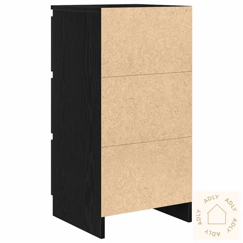 Skjenk Svart Eik 37,5X35X76 Cm Konstruert Tre