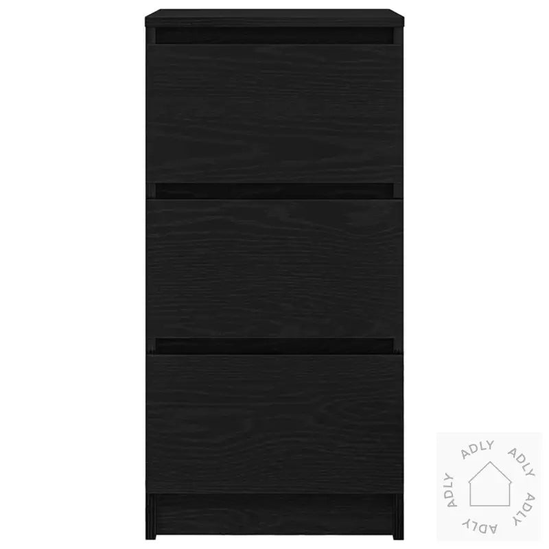 Skjenk Svart Eik 37,5X35X76 Cm Konstruert Tre