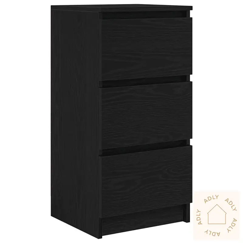 Skjenk Svart Eik 37,5X35X76 Cm Konstruert Tre