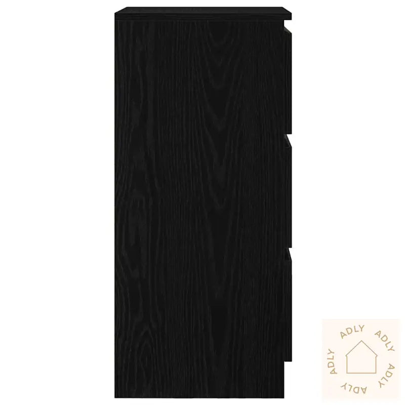Skjenk Svart Eik 37,5X35X76 Cm Konstruert Tre