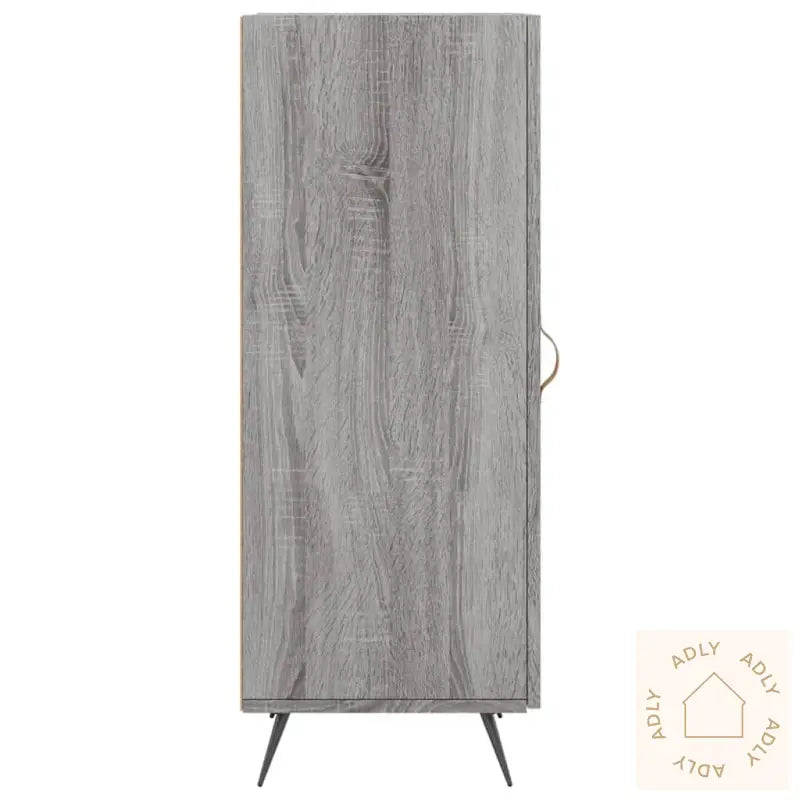 Skjenk Grå Sonoma 34,5X34X90 Cm Konstruert Tre