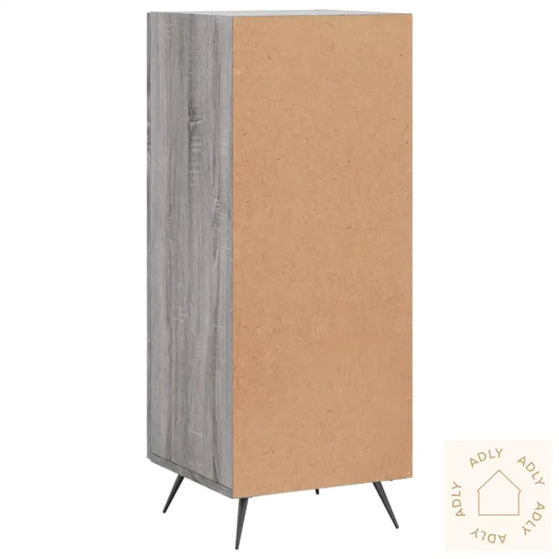 Skjenk Grå Sonoma 34,5X34X90 Cm Konstruert Tre