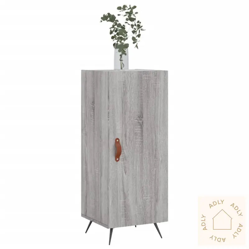 Skjenk Grå Sonoma 34,5X34X90 Cm Konstruert Tre