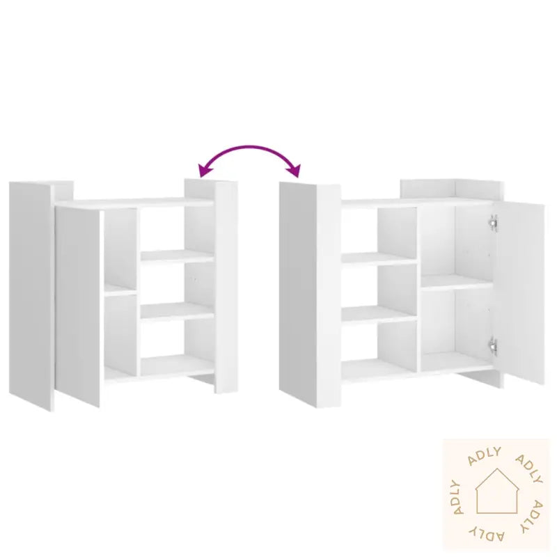 Skjenk Hvit 73,5X35X75 Cm Konstruert Tre