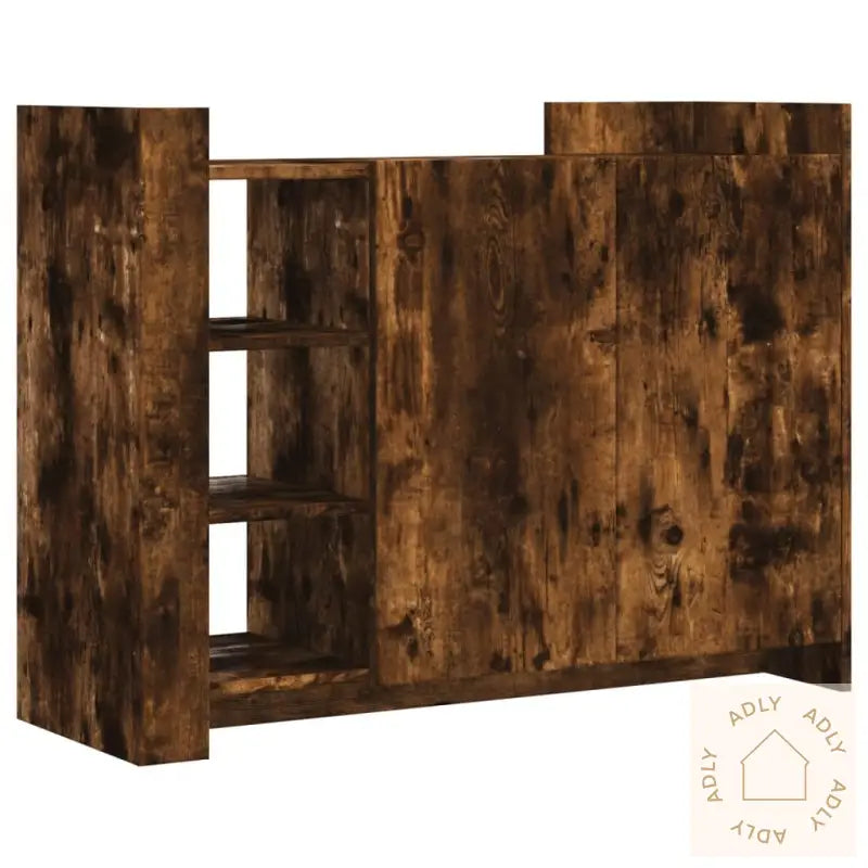 Skjenk Røkt Eik 100X35X75 Cm Konstruert Tre