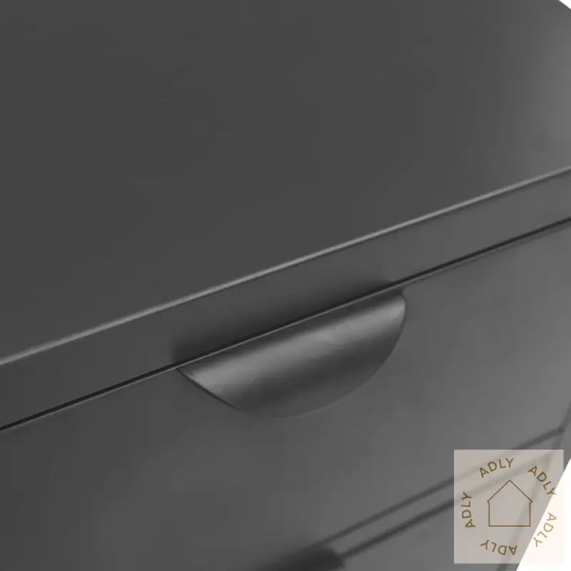 Skjenk Antrasitt 75X35X70 Cm Stål Og Herdet Glass