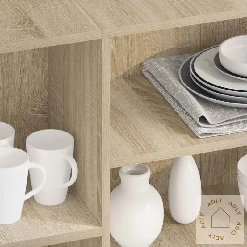 Skjenk Sonoma Eik 120X30X75 Cm Konstruert Tre