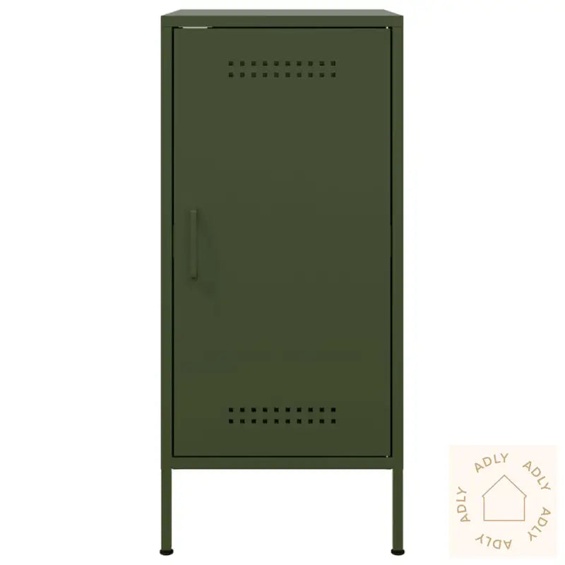 Skjenk Olivengrønn 36X39X79 Cm Stål
