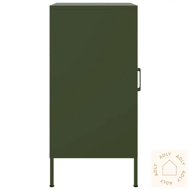 Skjenk Olivengrønn 36X39X79 Cm Stål
