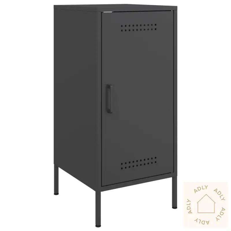 Skjenker 2 Stk Svart 36X39X79 Cm Stål