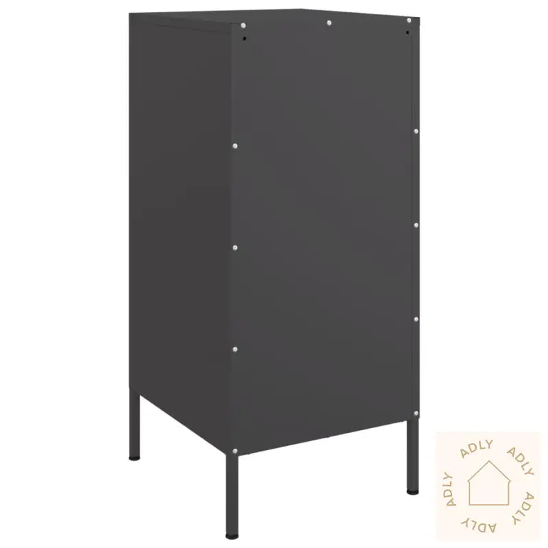 Skjenker 2 Stk Svart 36X39X79 Cm Stål