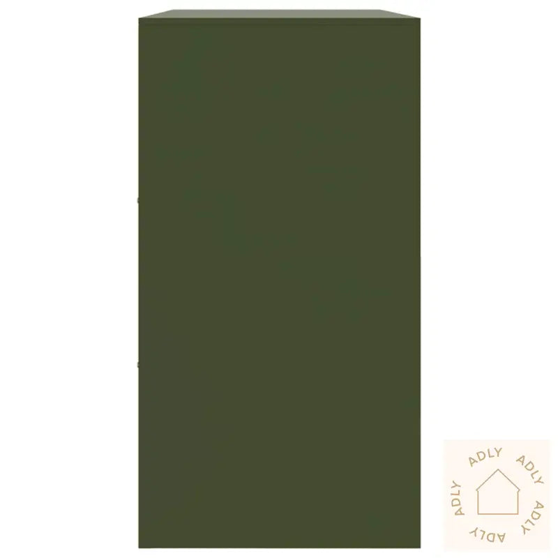 Skjenk Olivengrønn 99X39X73 Cm Stål