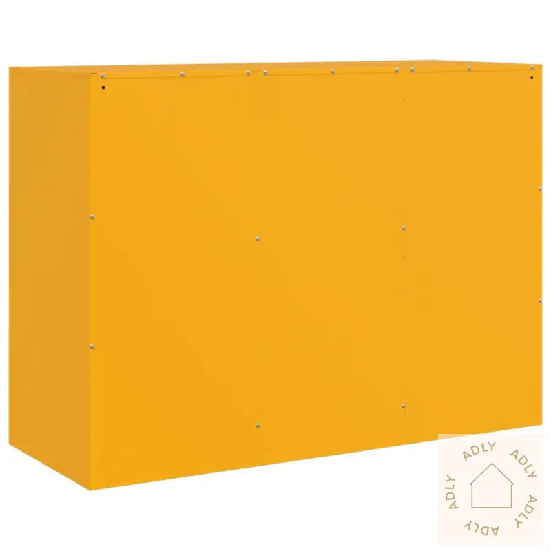 Skjenk Sennepsgul 99X39X73 Cm Stål