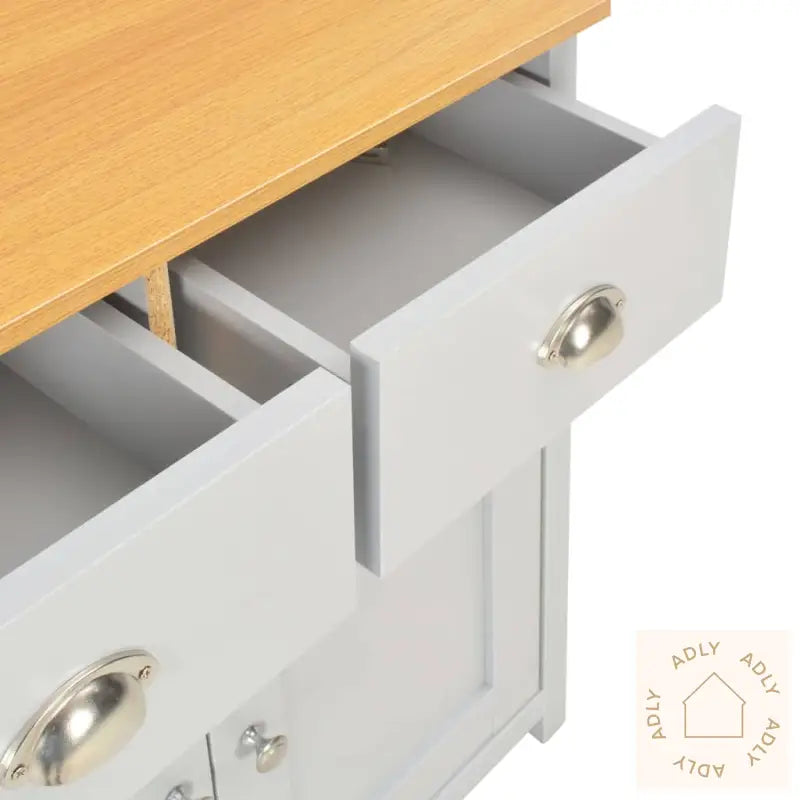 Skjenk Grå 79X35X81 Cm