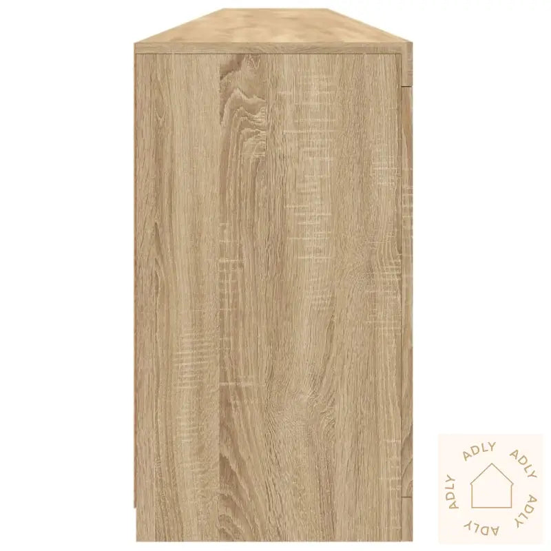 Skjenk Med Led-Lys Sonoma Eik 283X37X67 Cm