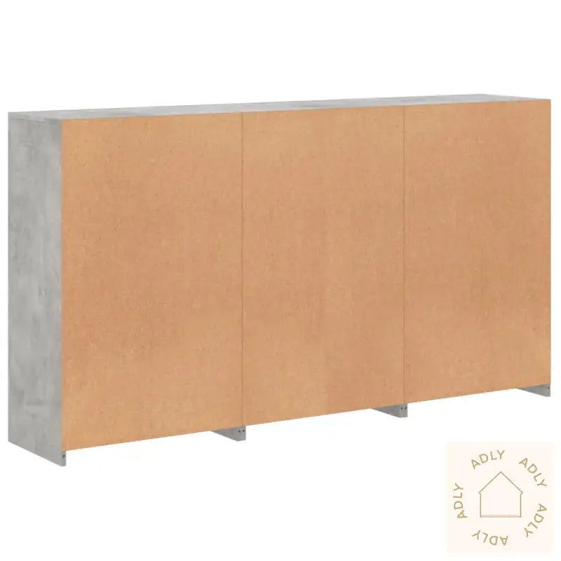 Skjenk Med Led-Lys Betonggrå 181,5X37X100 Cm