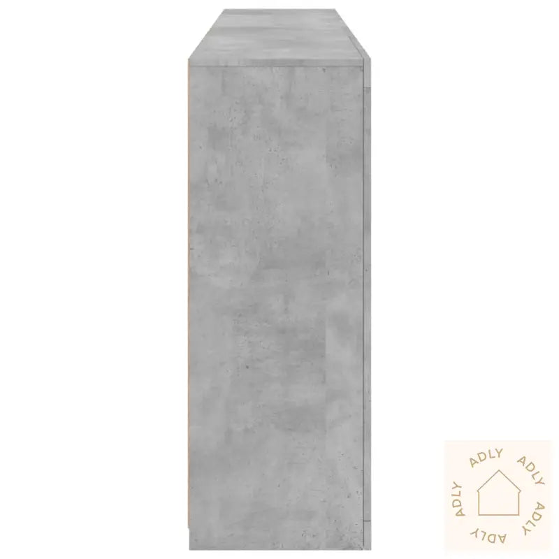 Skjenk Med Led-Lys Betonggrå 181,5X37X100 Cm