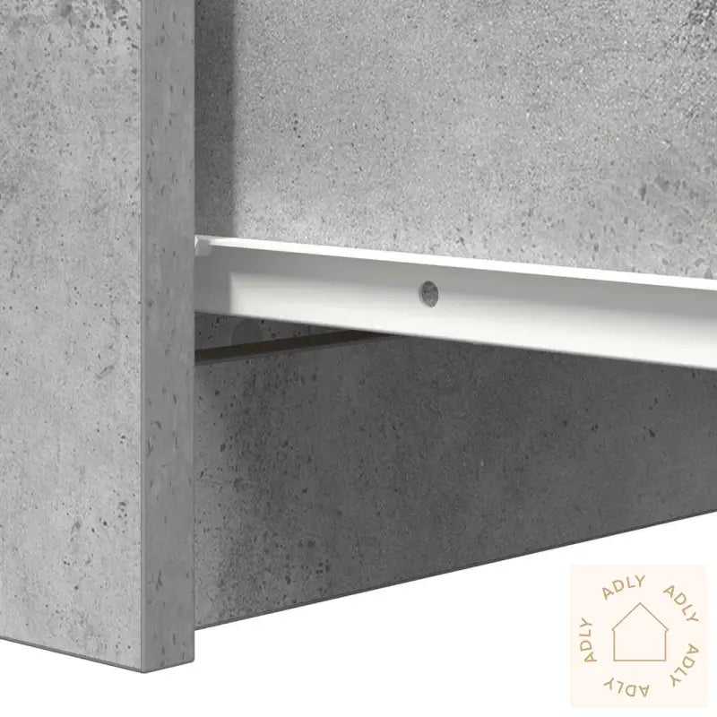 Skjenk Med Skuffer Betonggrå 37,5X35X99 Cm Konstruert Tre