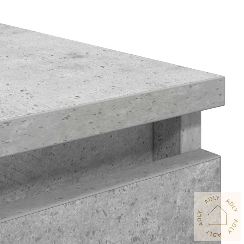 Skjenk Med Skuffer Betonggrå 37,5X35X99 Cm Konstruert Tre