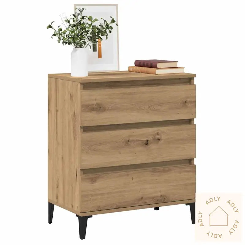 Skjenk Artisan Eik 60X35X70 Cm Konstruert Tre