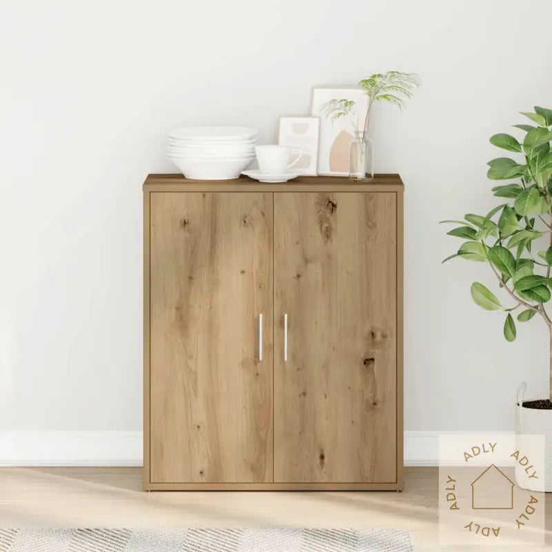 Skjenk Artisan Eik 60X31X70 Cm Konstruert Tre