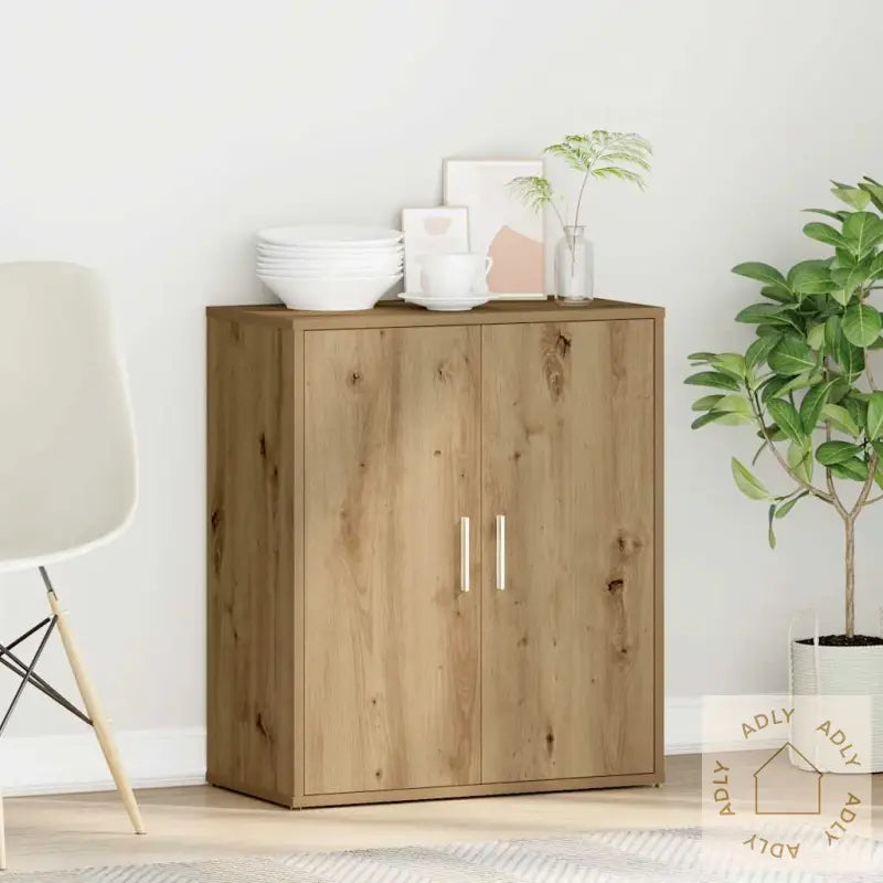 Skjenk Artisan Eik 60X31X70 Cm Konstruert Tre
