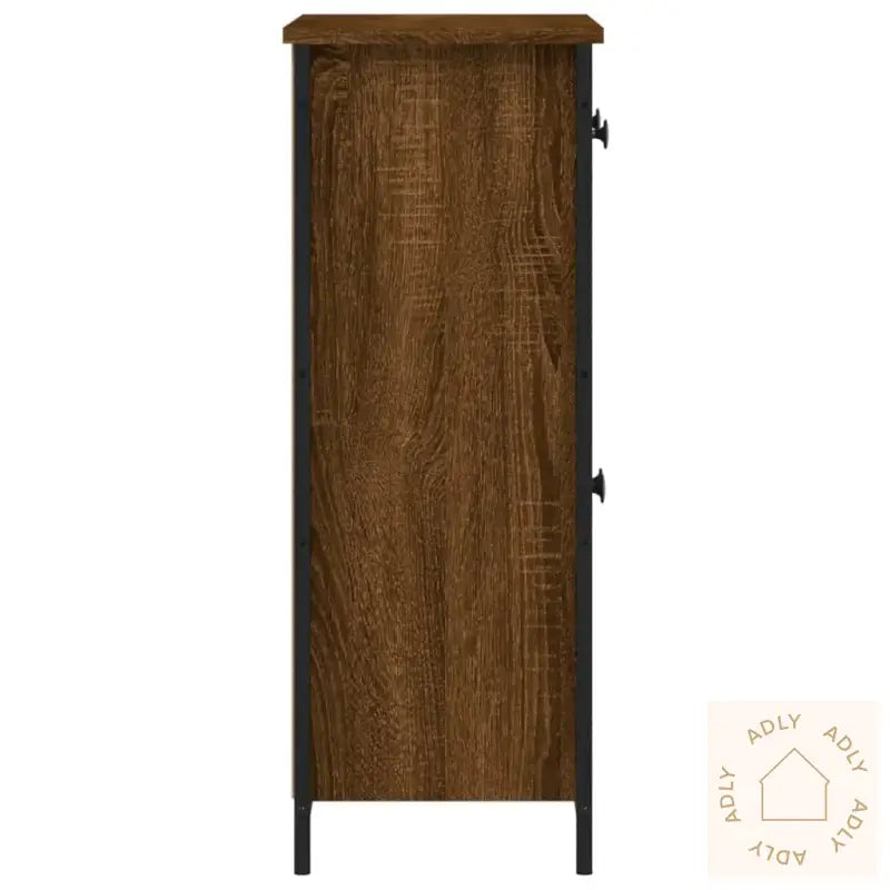 Skjenk Brun Eik 70X30X80 Cm Konstruert Tre