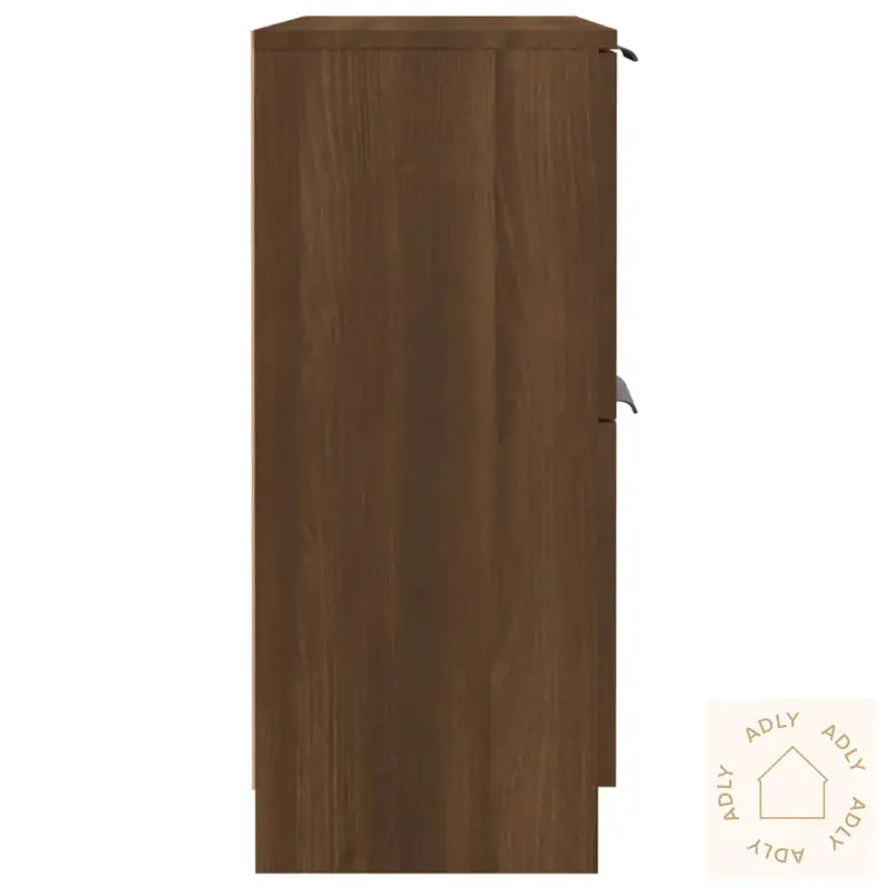 Skjenk Brun Eik 60X30X70 Cm Konstruert Tre