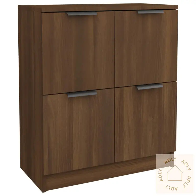 Skjenk Brun Eik 60X30X70 Cm Konstruert Tre
