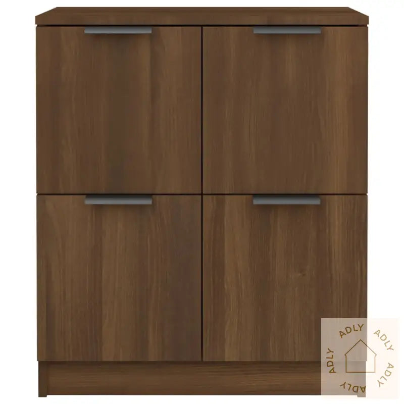 Skjenk Brun Eik 60X30X70 Cm Konstruert Tre