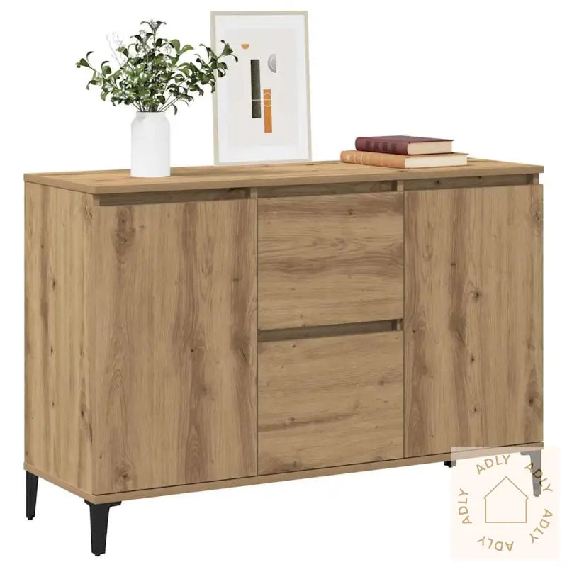 Skjenk Artisan Eik 102X35X70 Cm Konstruert Tre