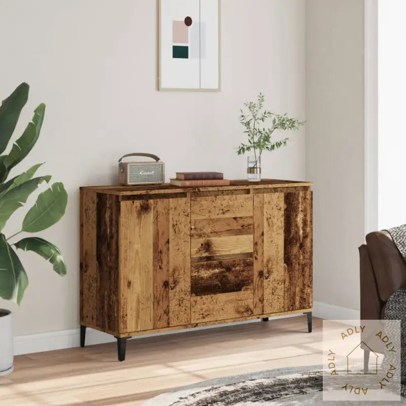 Skjenk Gammelt Tre 102X35X70 Cm Konstruert Tre