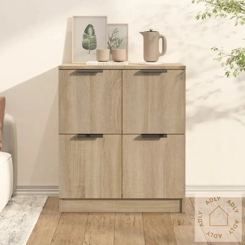 Skjenk Sonoma Eik 60X30X70 Cm Konstruert Tre
