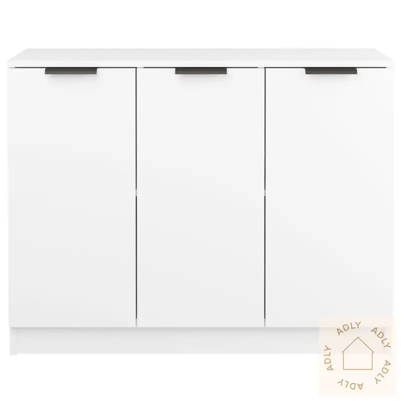 Skjenk Hvit 90,5X30X70 Cm Konstruert Tre