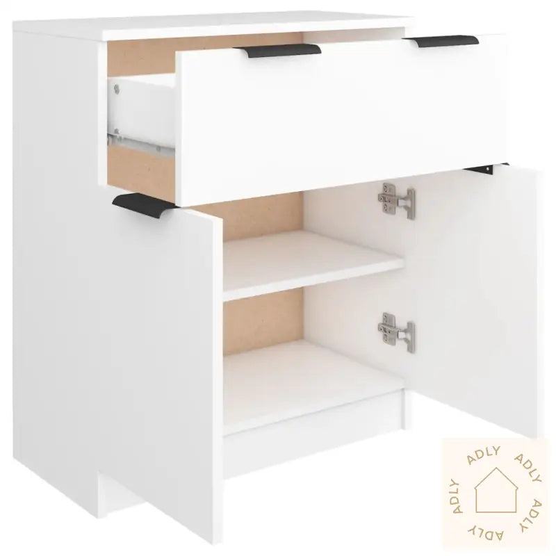 Skjenk Hvit 60X30X70 Cm Konstruert Tre