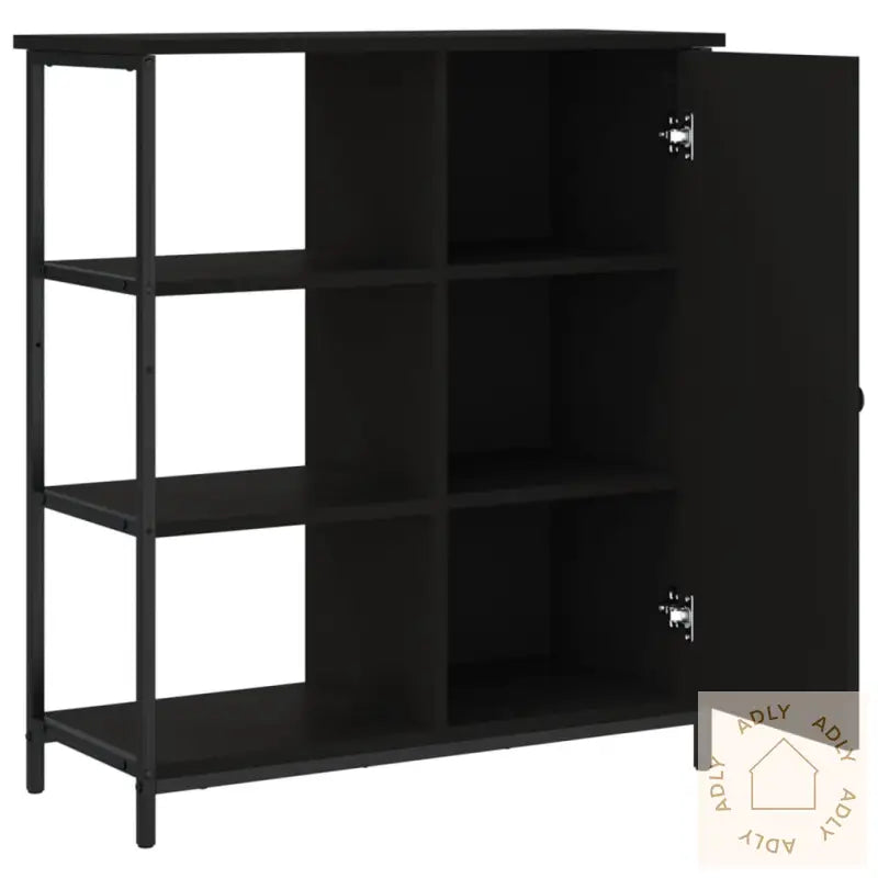 Skjenk Svart 70X30X80 Cm Konstruert Tre
