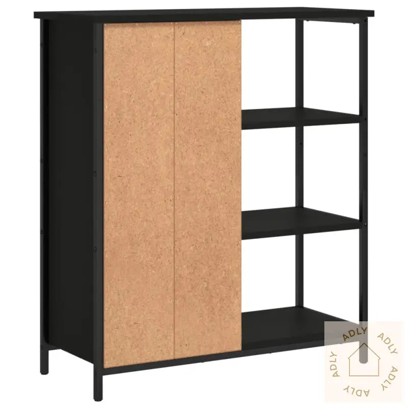 Skjenk Svart 70X30X80 Cm Konstruert Tre