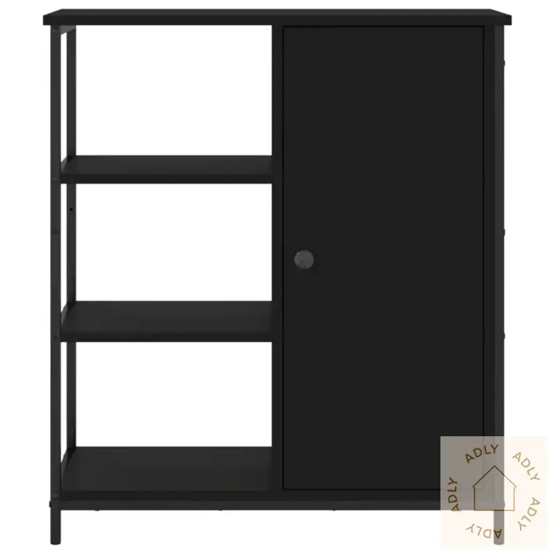 Skjenk Svart 70X30X80 Cm Konstruert Tre